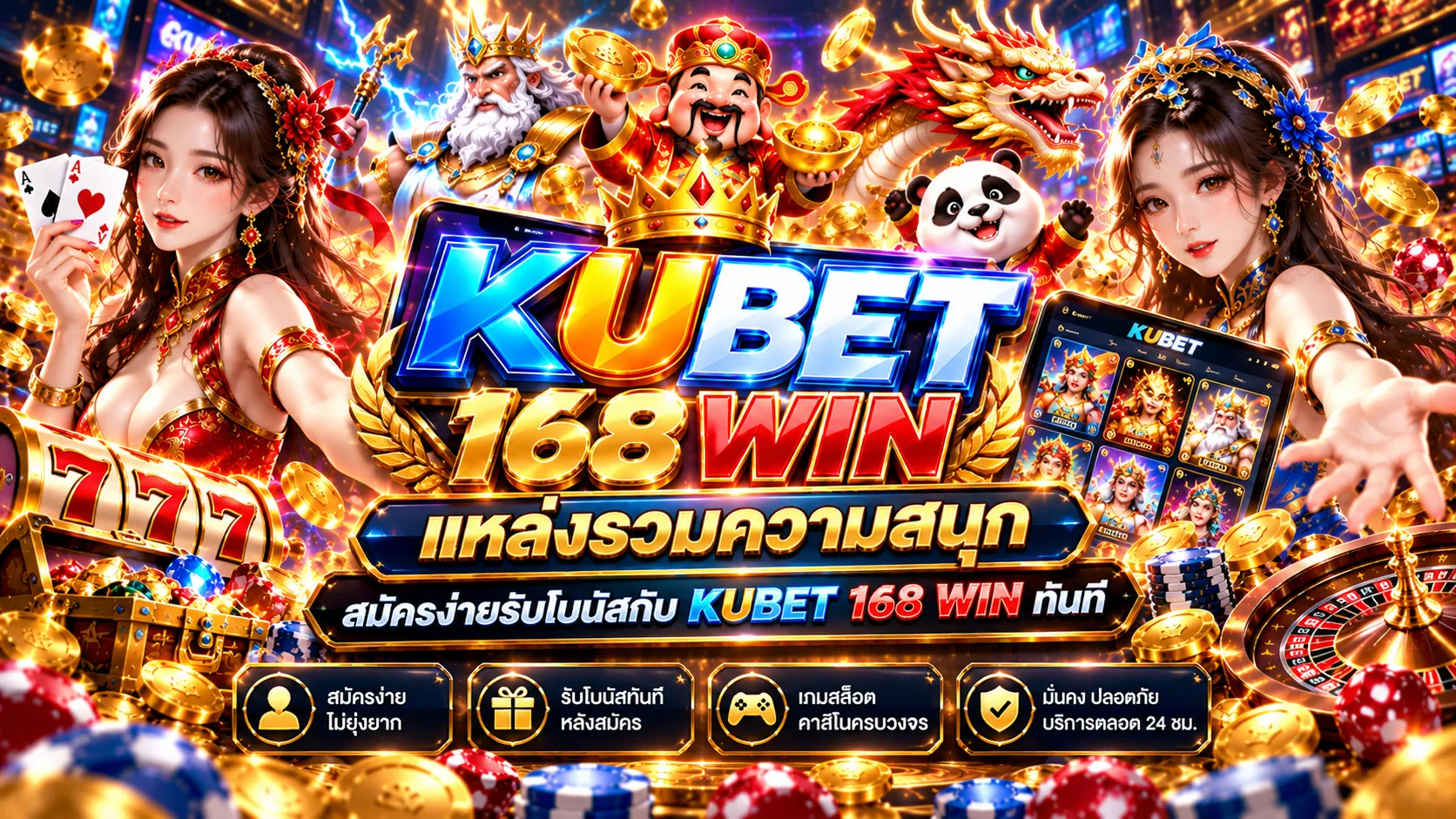 KUBET แหล่งรวมความสนุก สมัครง่ายรับโบนัสกับ KUBET 168 WIN ทันที